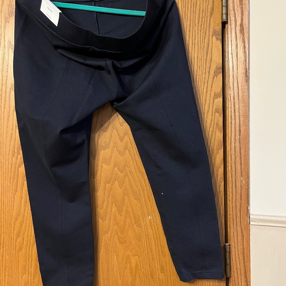 Ann Taylor Blue Leggings Comfortable Knit Design